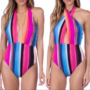 🔥HP🔥 La Blanca Convertible Halter Swim One-Piece